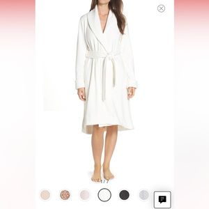 UGG Australia Women's Duffield Robe Spa Collar Belted Shawl Long size XL white